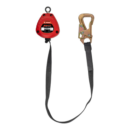 KStrong® BRUTE™ Dual 9 ft. Tie-back SRL with Hi-Abrasion Resistant Webbing, tie-back hooks and dorsal connector (ANSI)
