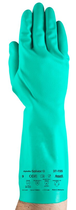 Ansell AlphaTec Solvex 37-155 nitrile chemical-resistant glove