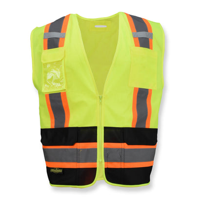 Radians SV6B-2 - SV6B Two Tone Surveyor Type R Class 2 Solid Front Mesh Back Safety Vest - additional view