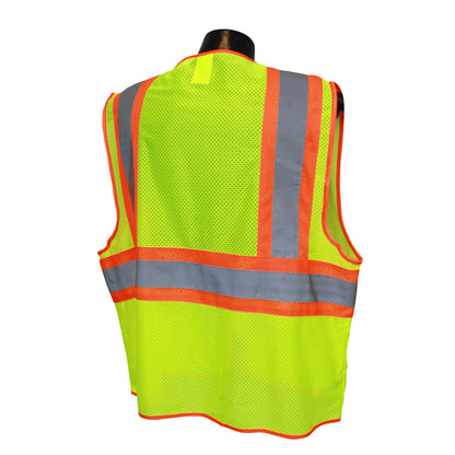 Radwear USA LHV-5ANSI-CT - Type R Class 2 3.5oz Poly Mesh Safety Vest - additional view
