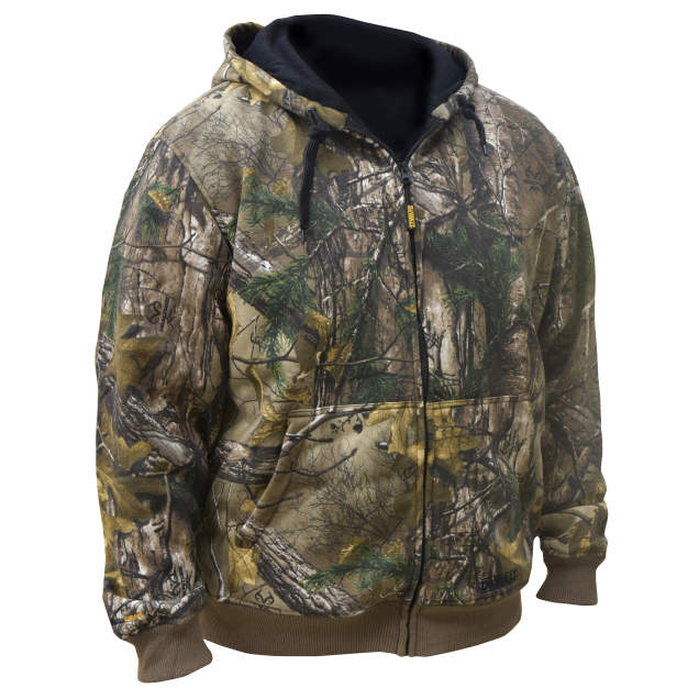 DEWALT Men's Heated REALTREE EDGE® Camouflage Hoodie Sweatshirt Kitted