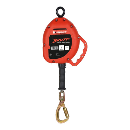 KStrong® BRUTE™ 30 ft. Galvanized Steel Cable SRL with Load Indicating Swivel Locking Carabiner. Includes Installation Carabiner and Tagline (ANSI)