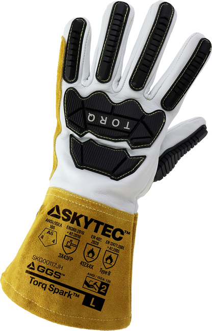 SKG00117J Torq Spark Welding Gloves - original manufacturer view; 2 Cases / 72 pairs