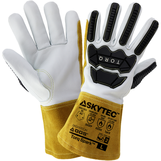 SKG00117J Torq Spark Welding Gloves - original manufacturer view; 2 Cases / 72 pairs
