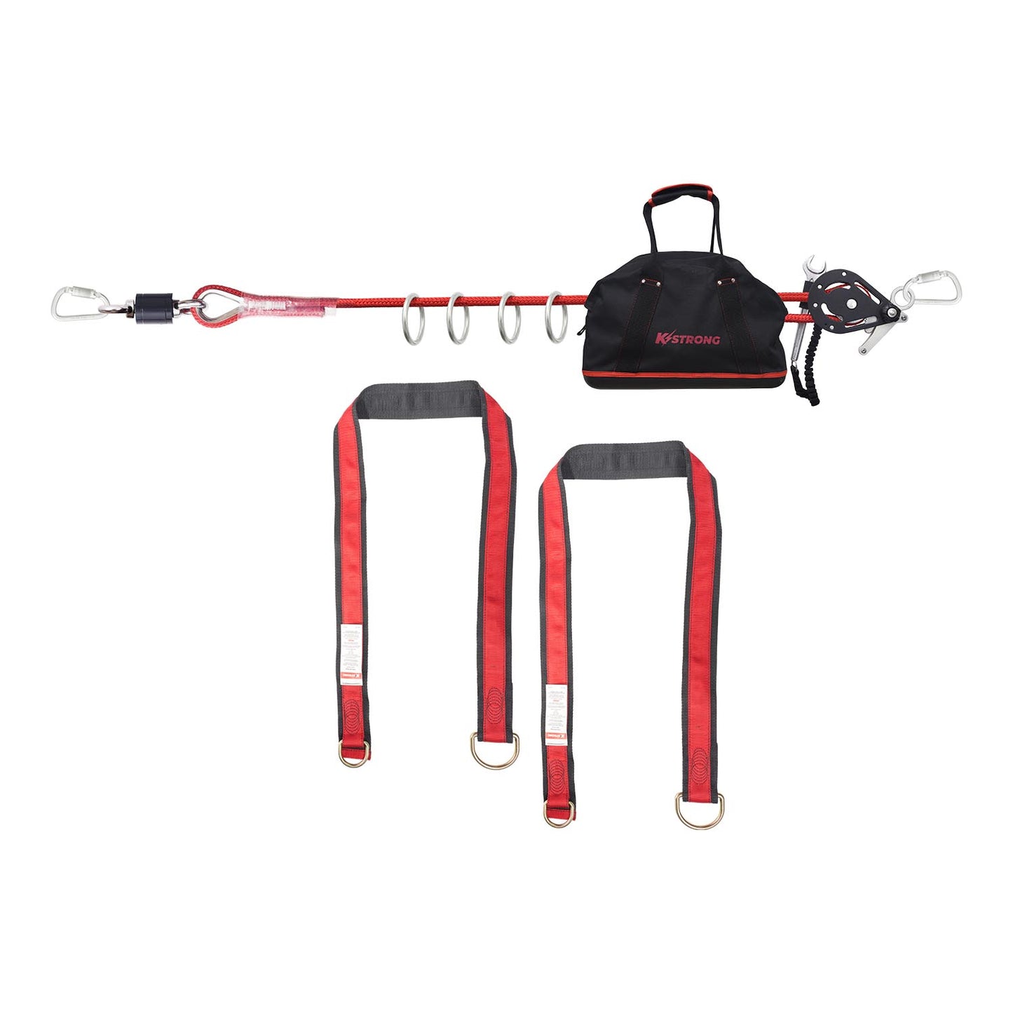 KStrong® Wrangler™ 100 ft. Adjustable 4-person Capacity Horizontal Lifeline System