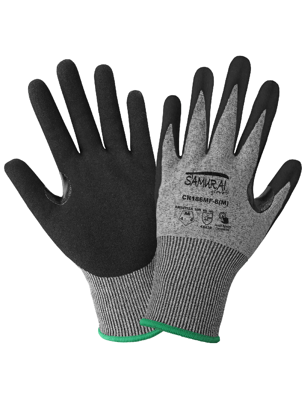 Samurai Glove® - CR186MF - Cut Resistant Gloves - cut level A6 - black