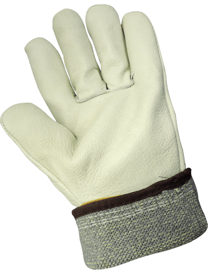 Global Glove - CR100MTC - Leather Welding Gloves - cut level A4 - red