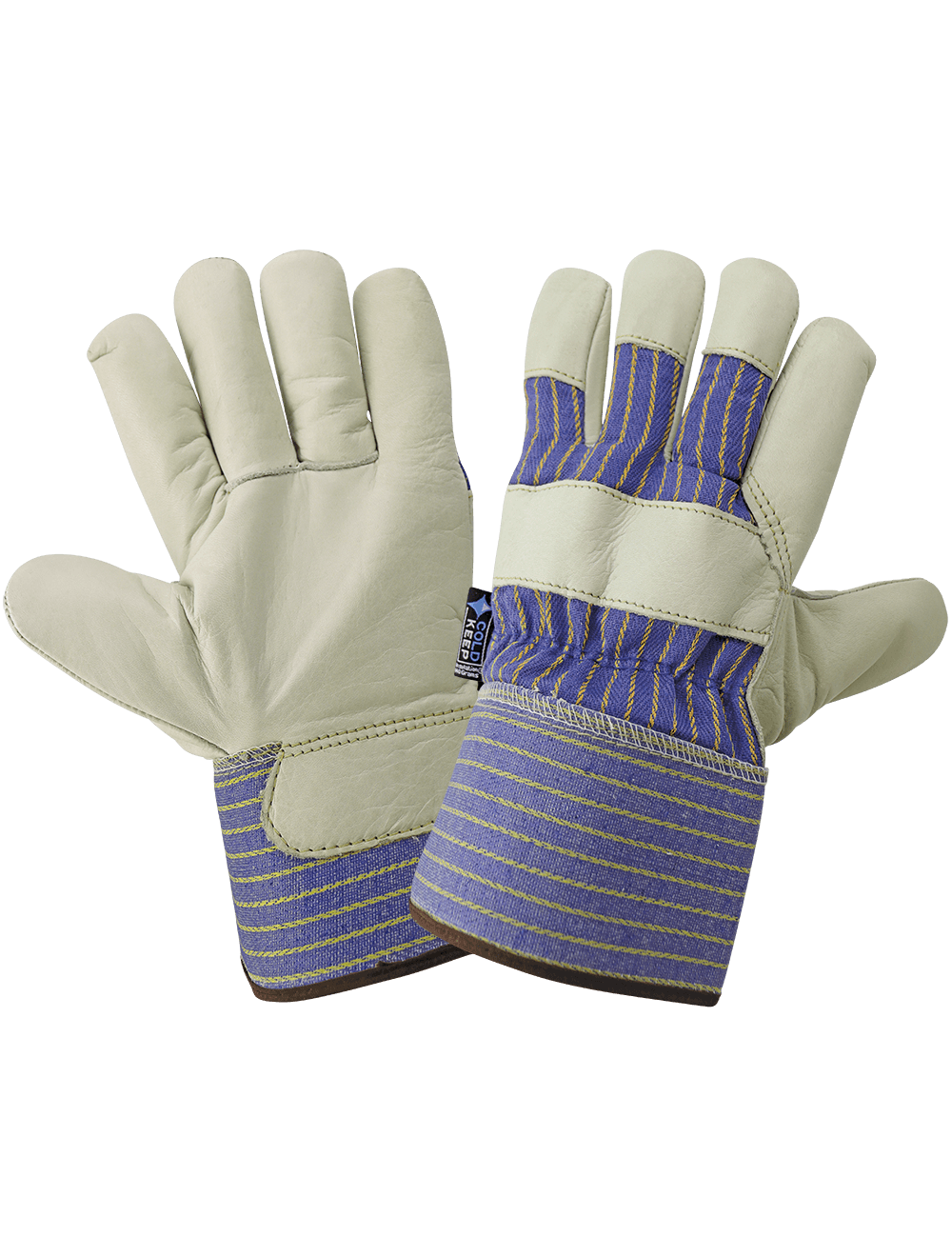 Global Glove - 2950 - Leather Palm Gloves - insulated - blue
