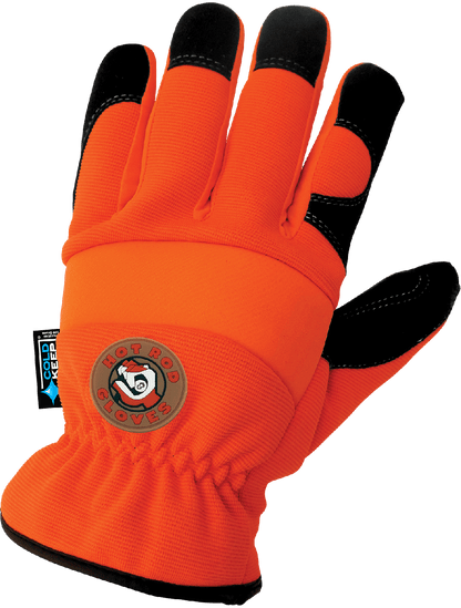 Global Glove - HR3222INT - Drivers Gloves - neoprene coating - orange