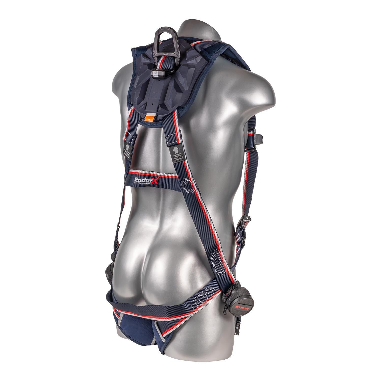 KStrong® EndurX™ 5-Point Full Body Harness, Abrasion Resistant Shoulder Pad, Deluxe Leg Pads, Enhanced Dorsal D-ring Plus™, Quick Slide Adjusters, Trauma Relief Straps, QC Chest/Legs, All Aluminum Hardware (ANSI)
