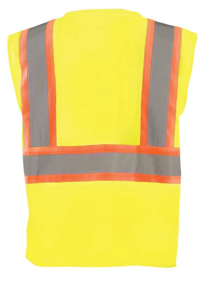 Mesh 5-Pt. Breakaway Two-Tone Vest w/Quick Release Zipper