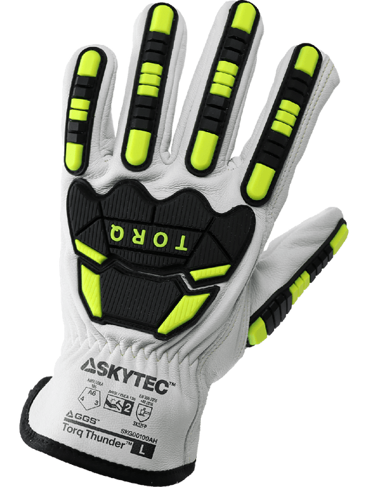 Torq SKG00100A Cut and Impact Resistant Gloves - tan