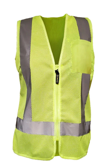 Sustainable Women's Mesh Vest w/ Zipper
