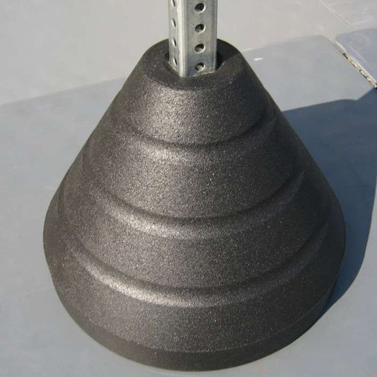 ZING Sign Base, 72 Lb With 5 Ft. Galvanized, Perforated Steel Square Post - official Zing product image 1