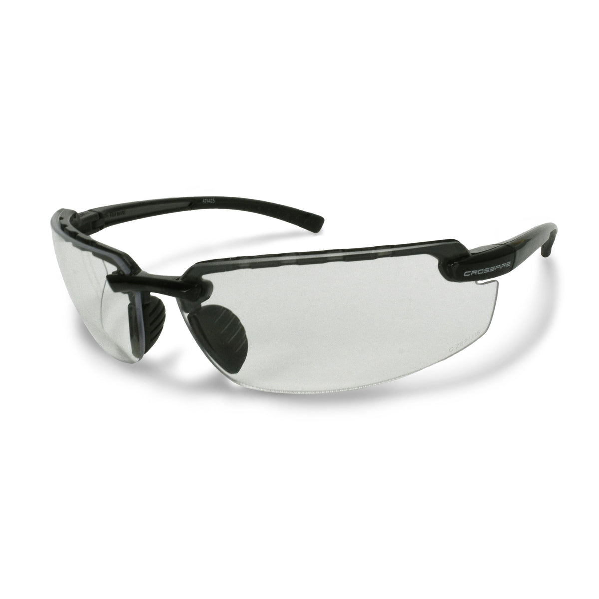 Crossfire ES7 - InViz™ Magnifier Safety Eyewear - Clear Lens - 1.5 Diopter - Crystal Black / Clear