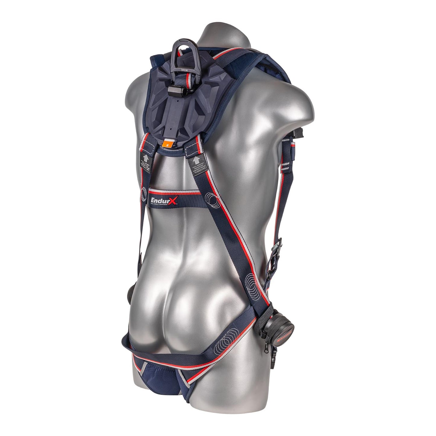 KStrong® EndurX™ 5-Point Full Body Harness, Abrasion Resistant Shoulder Pad, Deluxe Leg Pads, Enhanced Dorsal D-ring Plus™, Front D-ring, Premium Adjusters, Trauma Relief Straps, QC Chest/Legs, All Aluminum Hardware (ANSI)