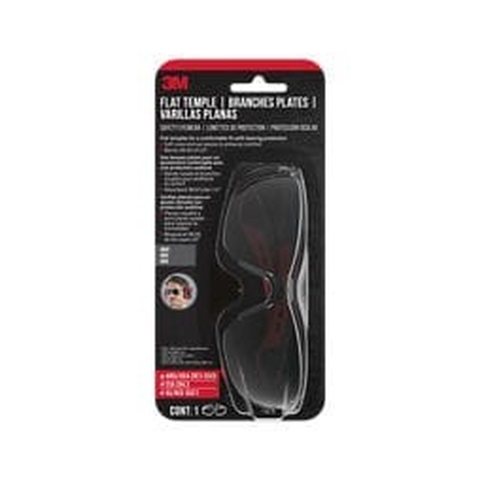 3M EYEWEAR 12163-00000-20 CLEAR AF LENS BLACK 12163-00000-20