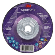 3M Cubitron 3 Depressed Center Grinding Wheel, 4-1/2 in x 1/4 in x 5/8 in, 638060-90002