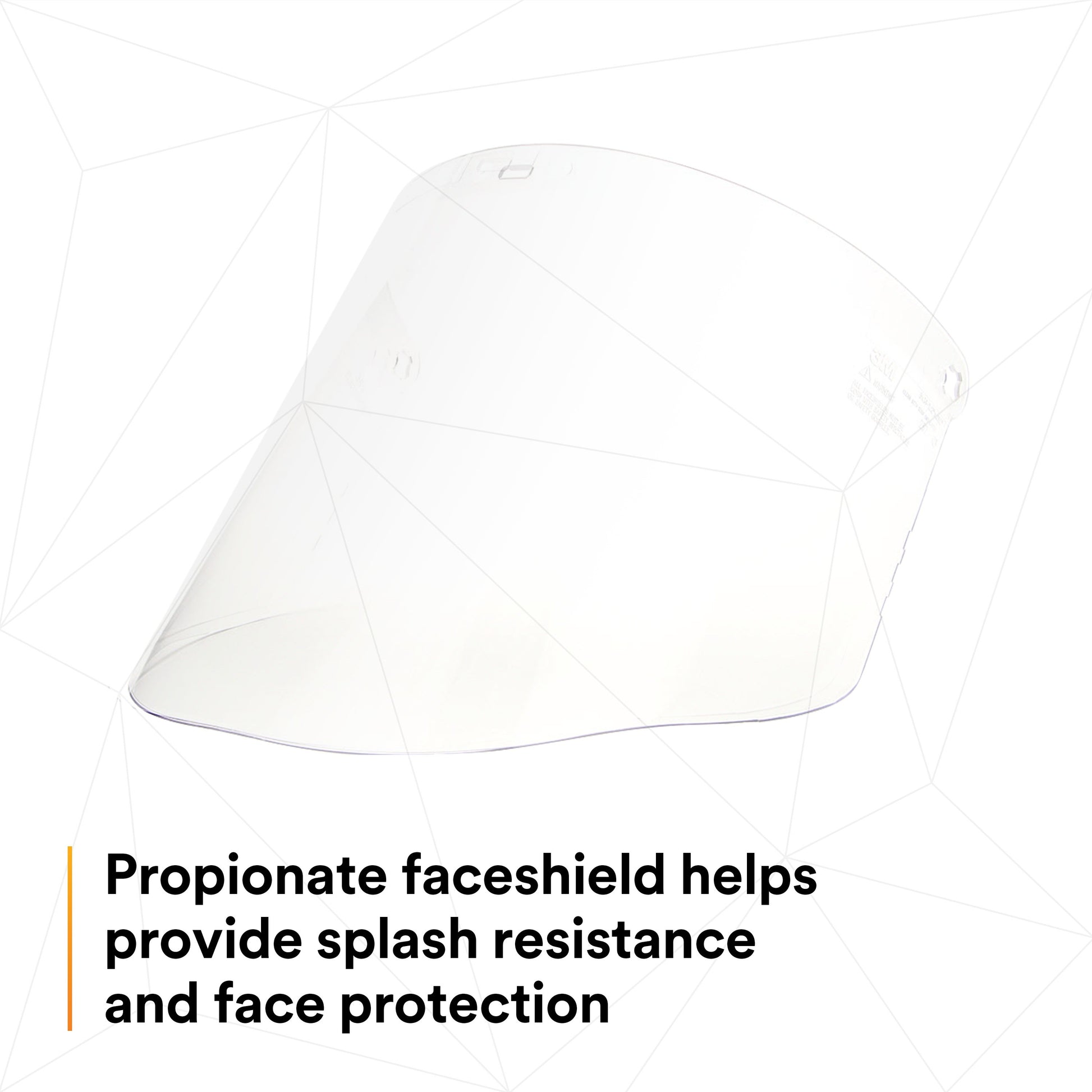 3M Clear Propionate Faceshield W96 82700-00000, Each - official 3M product image
