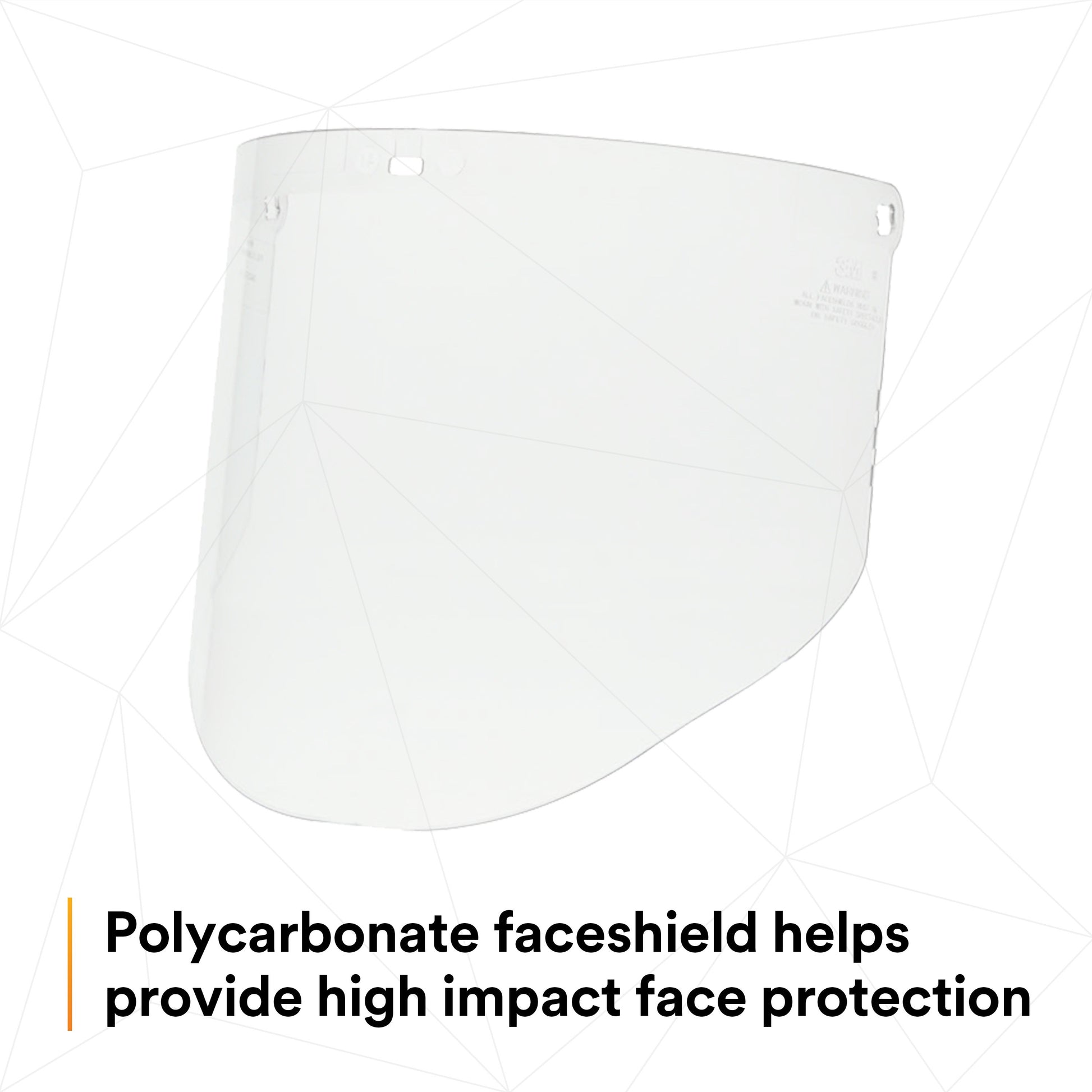 3M Clear Polycarbonate Faceshield WP96 82701-00000, Each - official 3M product image