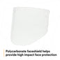 3M Clear Polycarbonate Faceshield WP96 82701-00000, Each - official 3M product image
