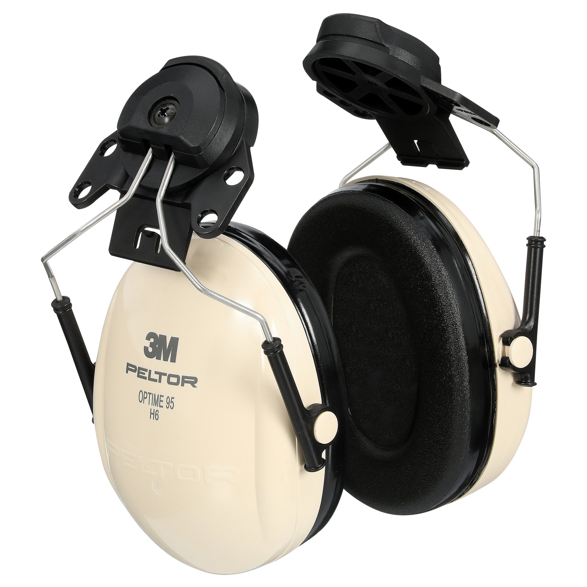 3M PELTOR Optime 95 Earmuffs H6P3E/V, Hard Hat Attached, Each - official 3M product image