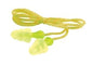 3M Tri-Flange Earplugs P3001, Cloth Cord, Corded