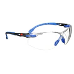 3M Solus 1000 Series Safety Glasses S1201SGAF, Green/Black, Clear Scotchgard Anti-Fog Lens