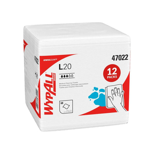 Kimberly-Clark Professional 4-Ply Kimtowels Q-Fold White 68 Wipes / pk - Kimberly-Clark Professional