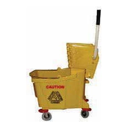Magnolia Brush 26-35Qt. Plastic Mop Bucket W / Wringer - Magnolia Brush