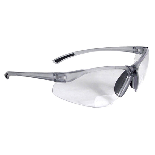 Radians C2-MAG - C2™ Magnifier Safety Eyewear - Smoke Frame - Clear Lens - 1.0 Diopter - Smoke / Clear