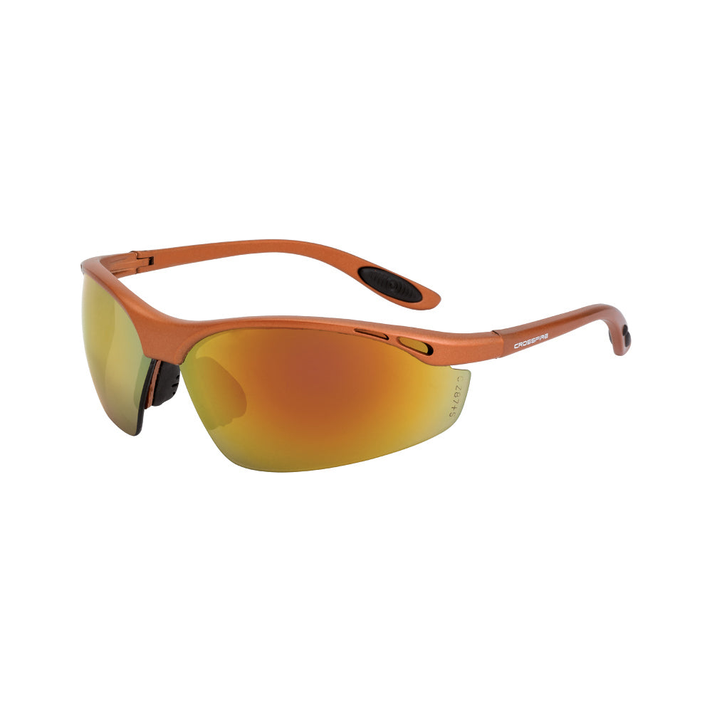 Crossfire TALON - Performance Safety Eyewear - Copper Frame - Copper / Red Mirror