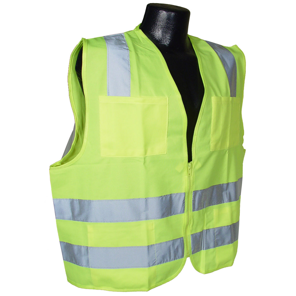 Radians SV8-SOLID - SV8 Standard Type R Class 2 Solid Safety Vest - Hi-Vis Green
