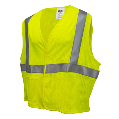 Radians SV97-M2VGMFR - Premium Modacrylic FR Class 2 Mesh Safety Vest - Hi-Vis Green