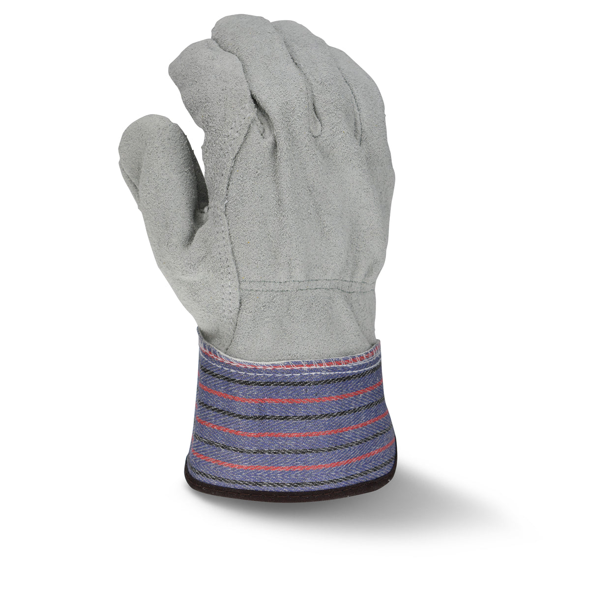 Radians RWG3206 - Full Regular Shoulder Gray Split Cowhide Leather Palm Glove - additional view