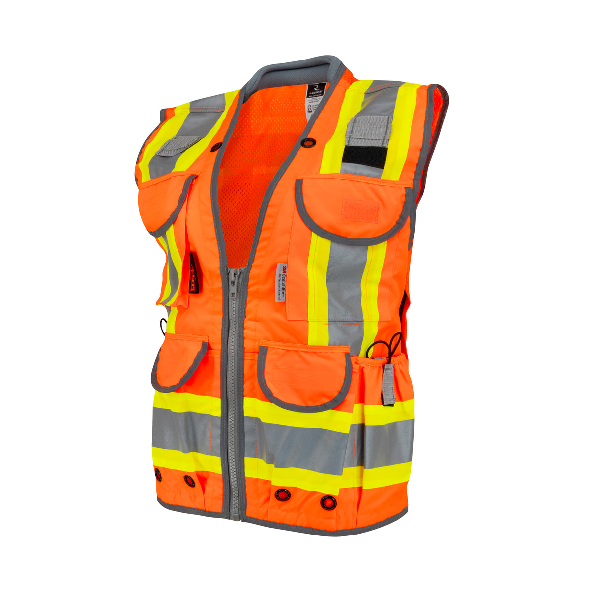 Radians SV55W-2 - SV55W Class 2 Women’s Heavy Duty Engineer Vest - Hi-Vis Orange