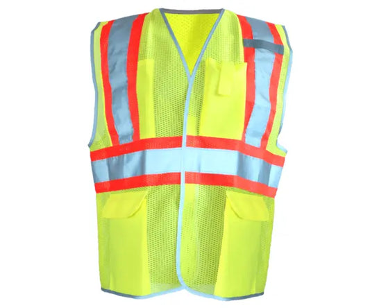 Occunomix Mesh Two-Tone Vest Hi-Vis Safety Vests Yellow S model LUX-SSCOOL2-YS