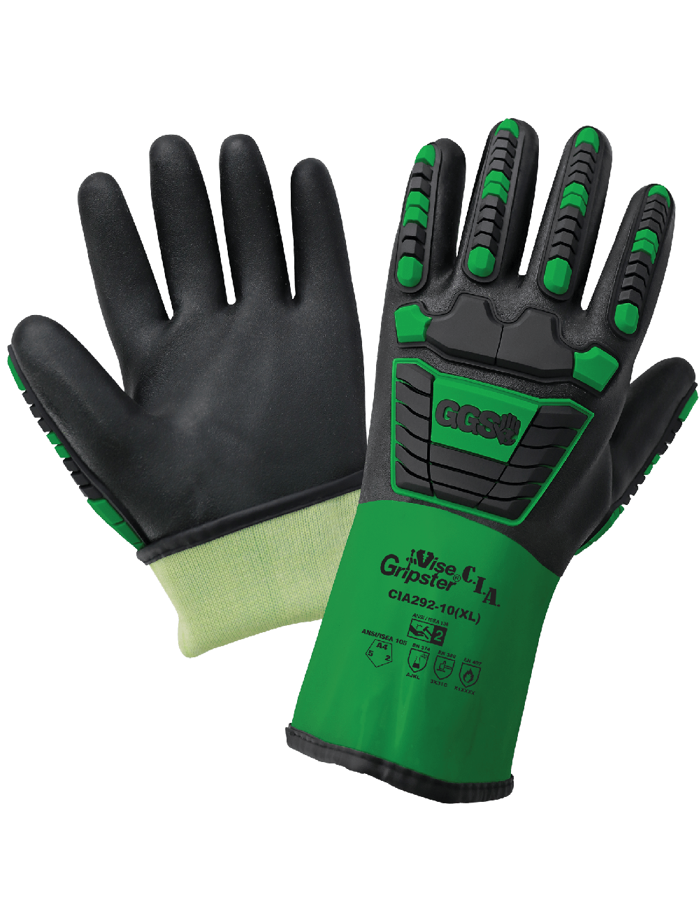 Vise Gripster® C.I.A. - CIA292 - Supported Gloves - cut level A4 - red