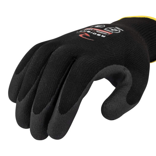 Radians RWG803 Cut Level A3 Foam PVC Palm Coated Glove