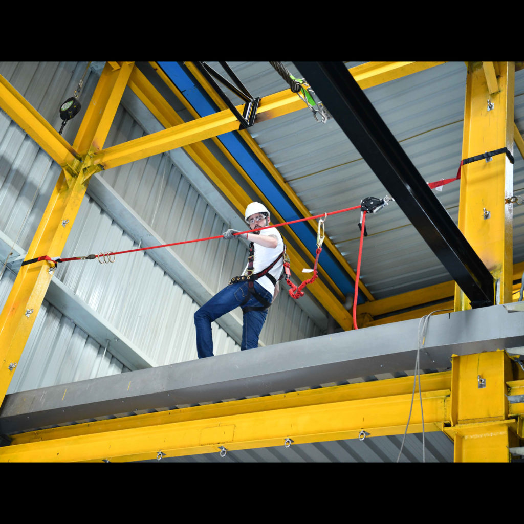 KStrong® Wrangler Jr.™ 60 ft. Adjustable 2-person Capacity Horizontal Lifeline System