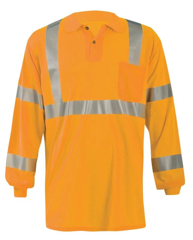 Wicking & Cooling Birdseye Polo Long Sleeve Class 3 T-Shirt