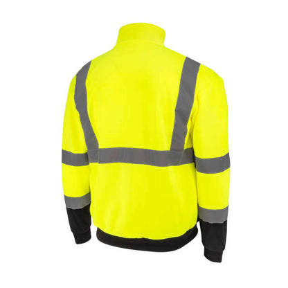 Radians SJ34B-3 Class 3 Color Blocked 1/4 Zip Sweatshirt
