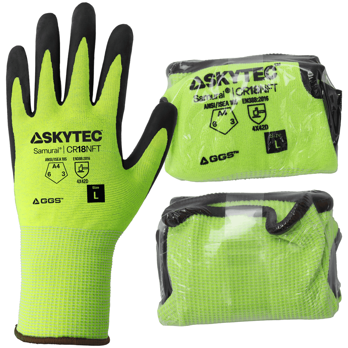 Global CR18NFT-VP Glove 18GA TUFFALENE, NFT, CUT A4, VEND PK - view 8