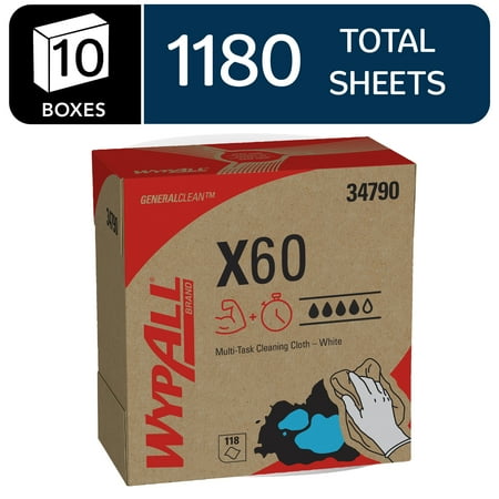 Kimberly-Clark Professional WypAll 8.34" X 16.8" Popbx Wt 1180Sh / Bx - 34790
