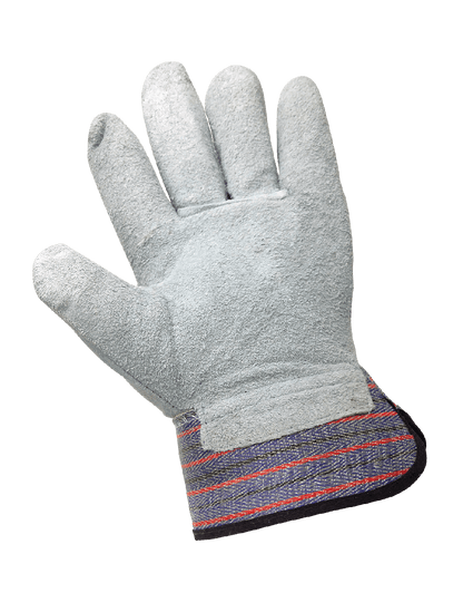 Global Glove - 2300-LT - Leather Palm Gloves - rubber coating - red
