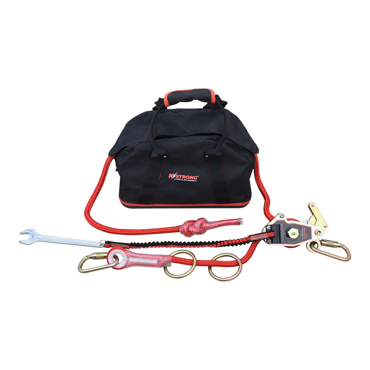 KStrong® Wrangler Jr.™ 60 ft. Adjustable 2-person Capacity Horizontal Lifeline System