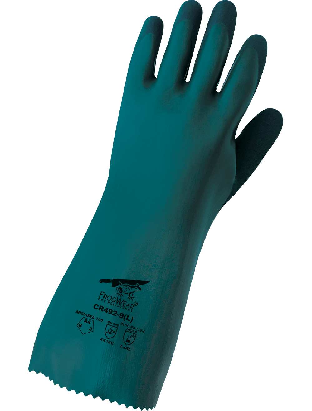 FrogWear® - CR492 - Chemical Handling Gloves - cut level A4 - orange