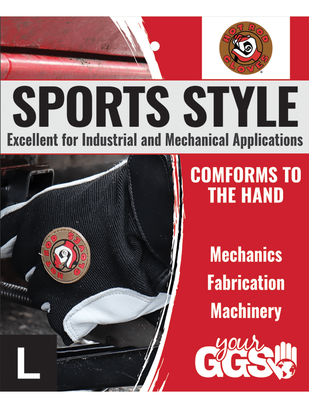 Global Glove - HR3008 - Mechanics Gloves - cut level A1 - black