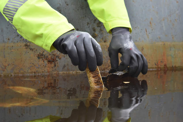 Radians RWG28 Cut Protection Level A2 Dipped Waterproof Winter Gripper Glove