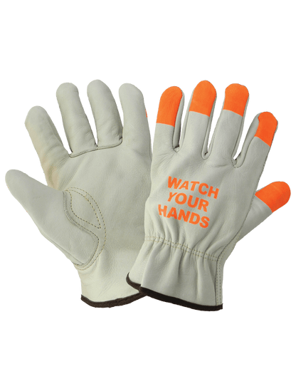 Global Glove - 3200WH - Leather Gloves - orange